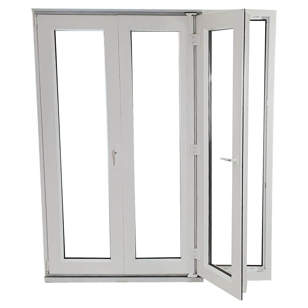 uPVC White Bi Folding Door Right Hand Hung - (3 Doors)