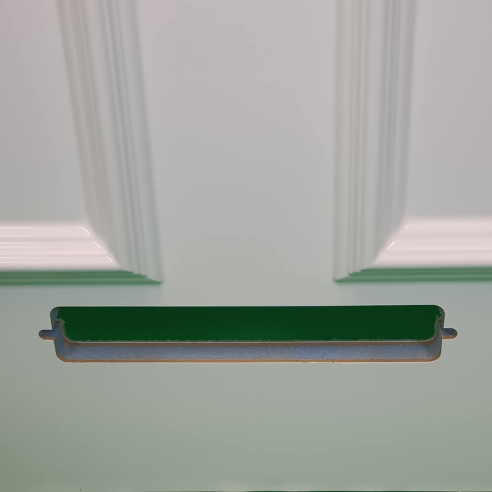 uPVC White Full Door Panel 24mm 870mm x 1970mm - Bergenia (BAU 5-2)