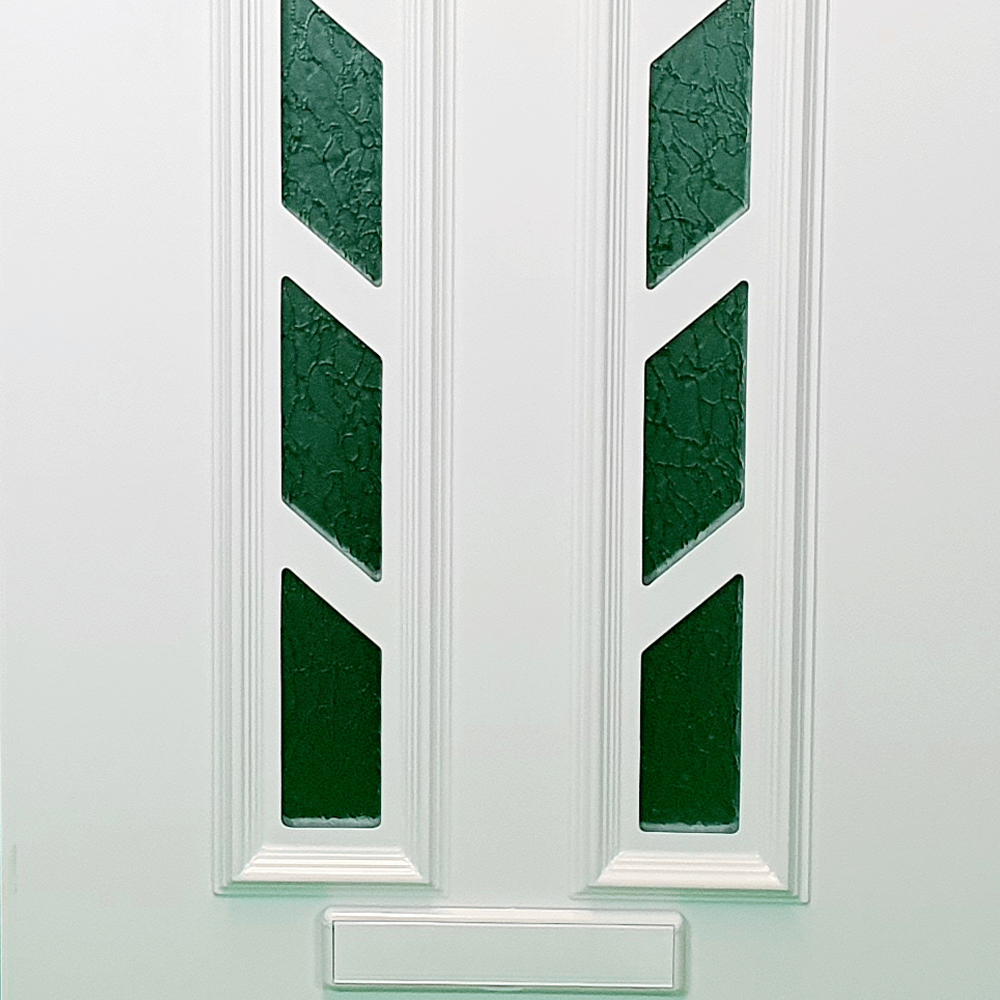 uPVC White Full Door Panel 24mm 870mm x 1970mm - Gerbera (BAU 13-2)