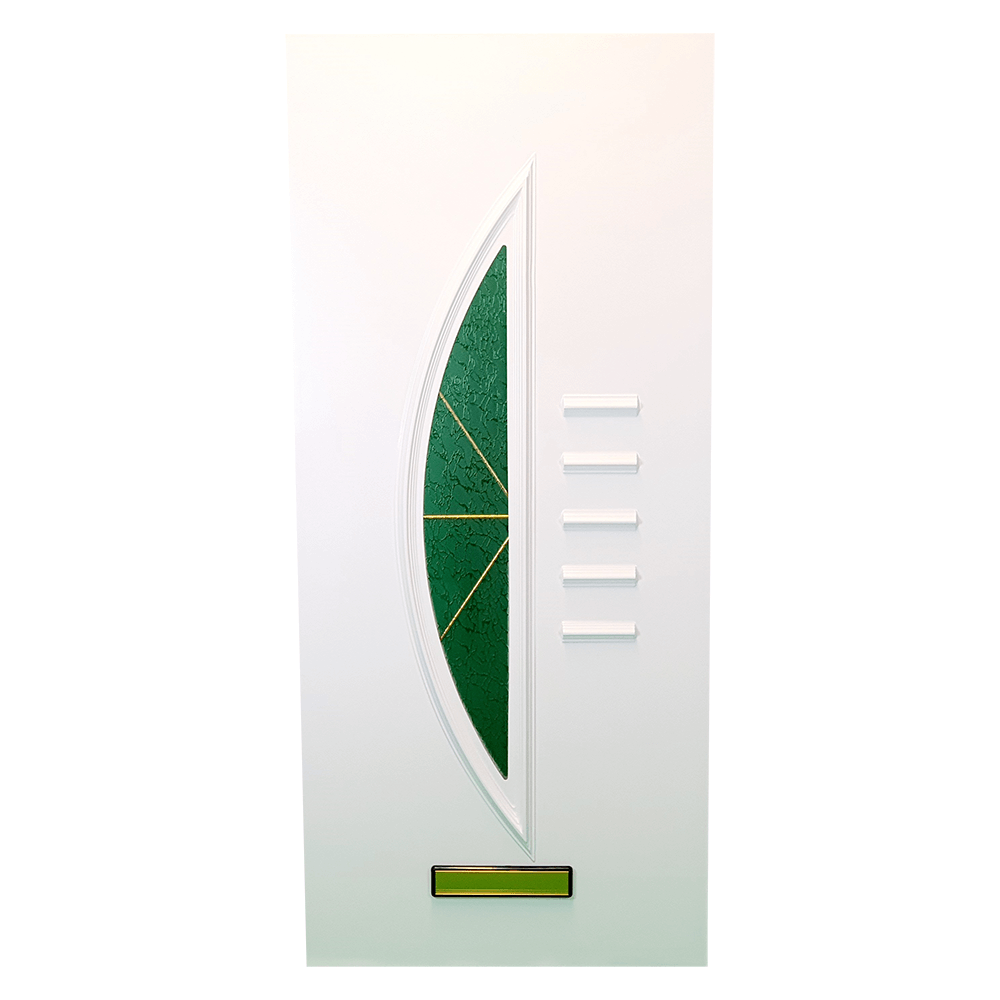 uPVC White Full Door Panel 24mm 870mm x 1970mm - Nepeta (BAU 30)