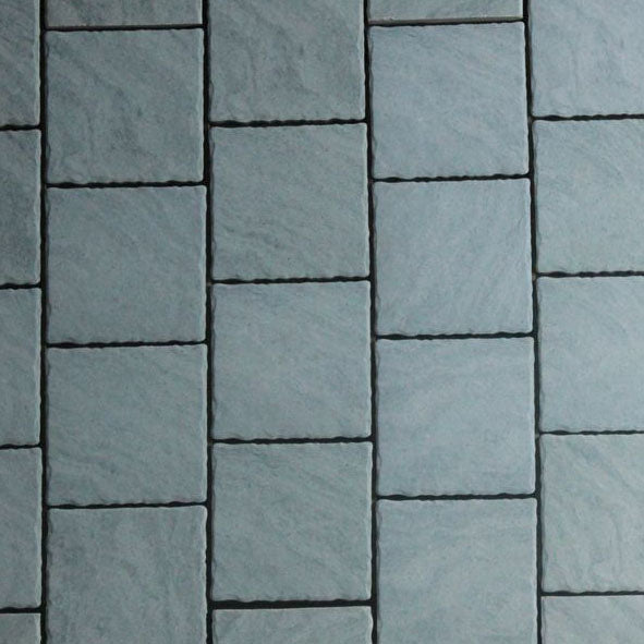 Riva Grey Tumbled Porcelain Paver 20mm 200x200mm