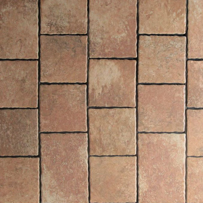 Forest Brick Tumbled Porcelain Paver 20mm 200x200mm