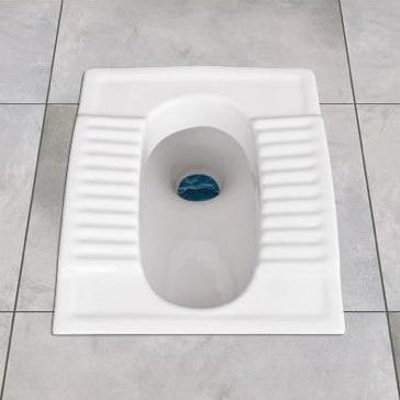 ORISSA Turkish and Asian Style White Squat Toilet Pan 20