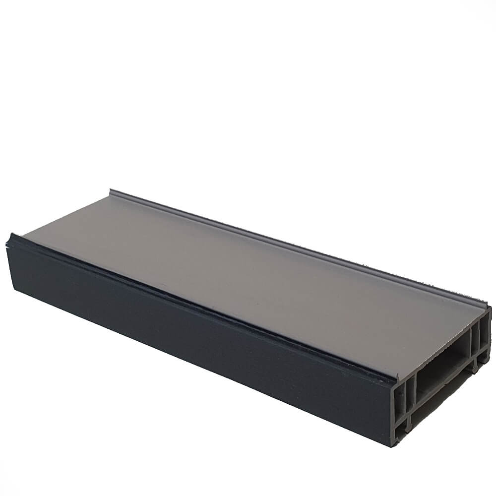 70mm Anthracite Grey uPVC Add-on Window Door Frame Extension Packer Head Extender