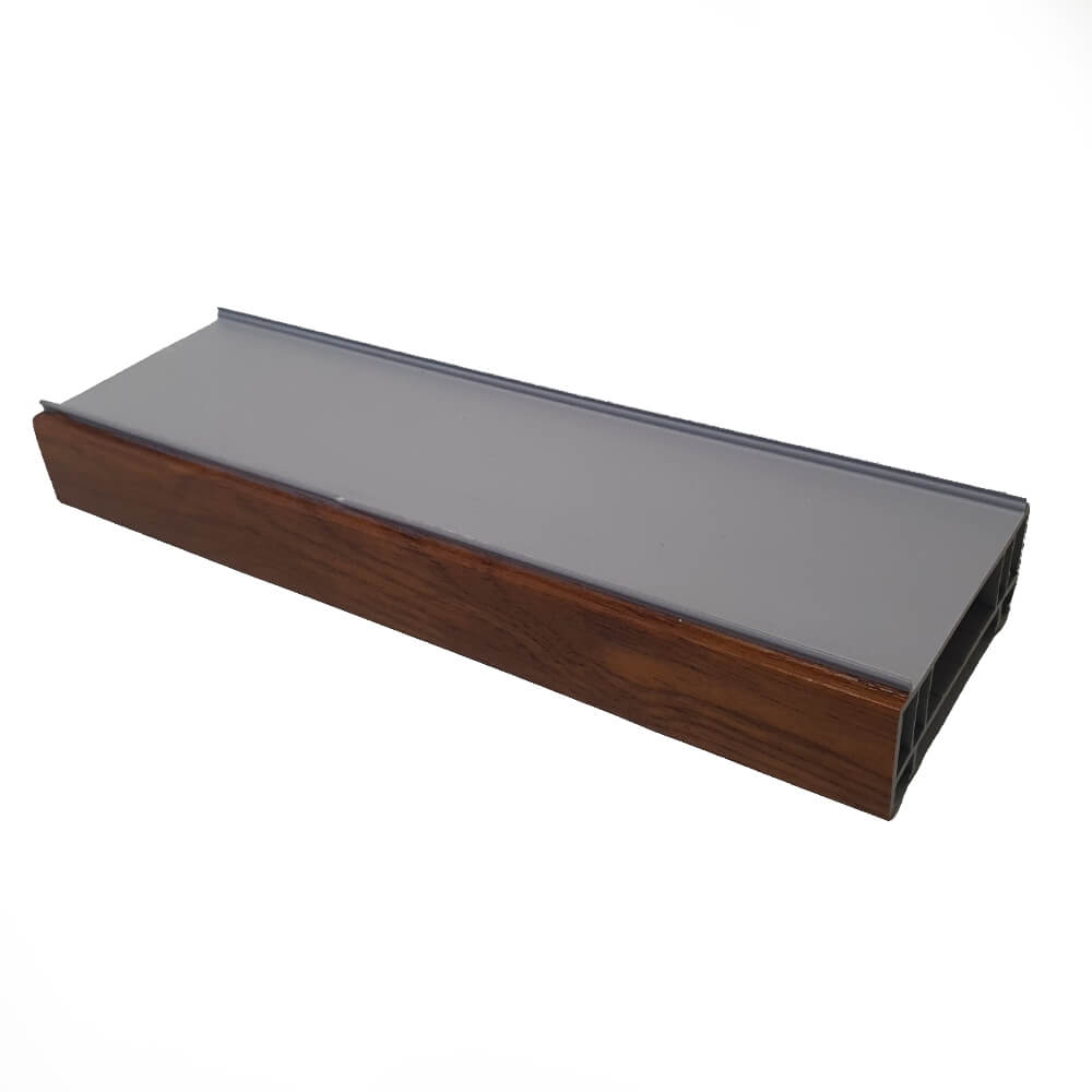 70mm Golden Oak uPVC Add-on Window Door Frame Extension Packer Head Extender