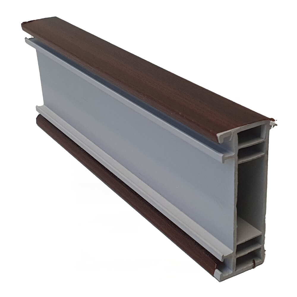 70mm Mahagony uPVC Add-on Window Door Frame Extension Packer Head Extender