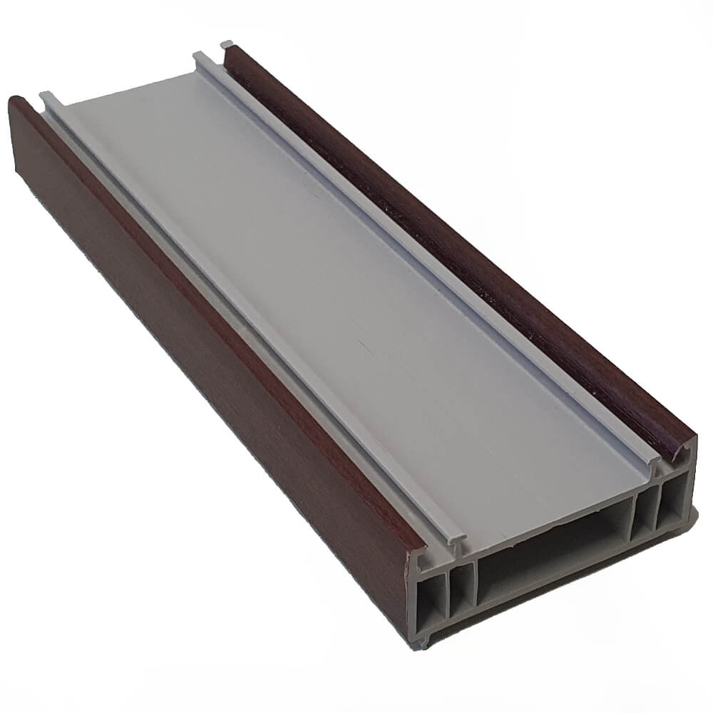 70mm Mahagony uPVC Add-on Window Door Frame Extension Packer Head Extender