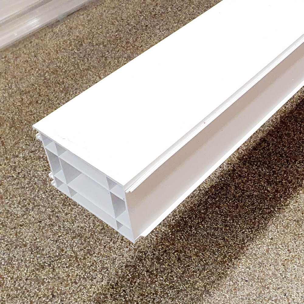 70mm White uPVC Add-on Window Door Frame Extension Packer Head Extender