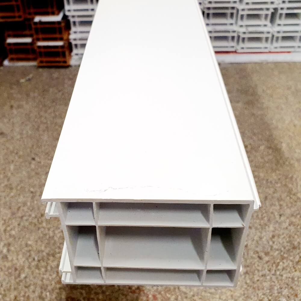 70mm White uPVC Add-on Window Door Frame Extension Packer Head Extender