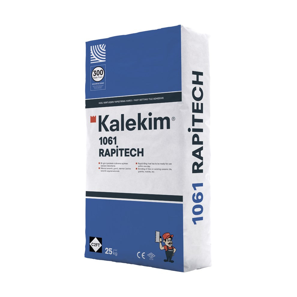 C2FT Kalekim Rapitech Fast Setting Tile Adhesive (25 Kg) Pack Price is £14.90 - Decoridea.co.uk