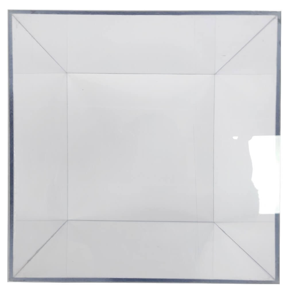 Clear Polycarbonate Cube Display Stand Square 5 Sided Box Tray Case Shop Holder