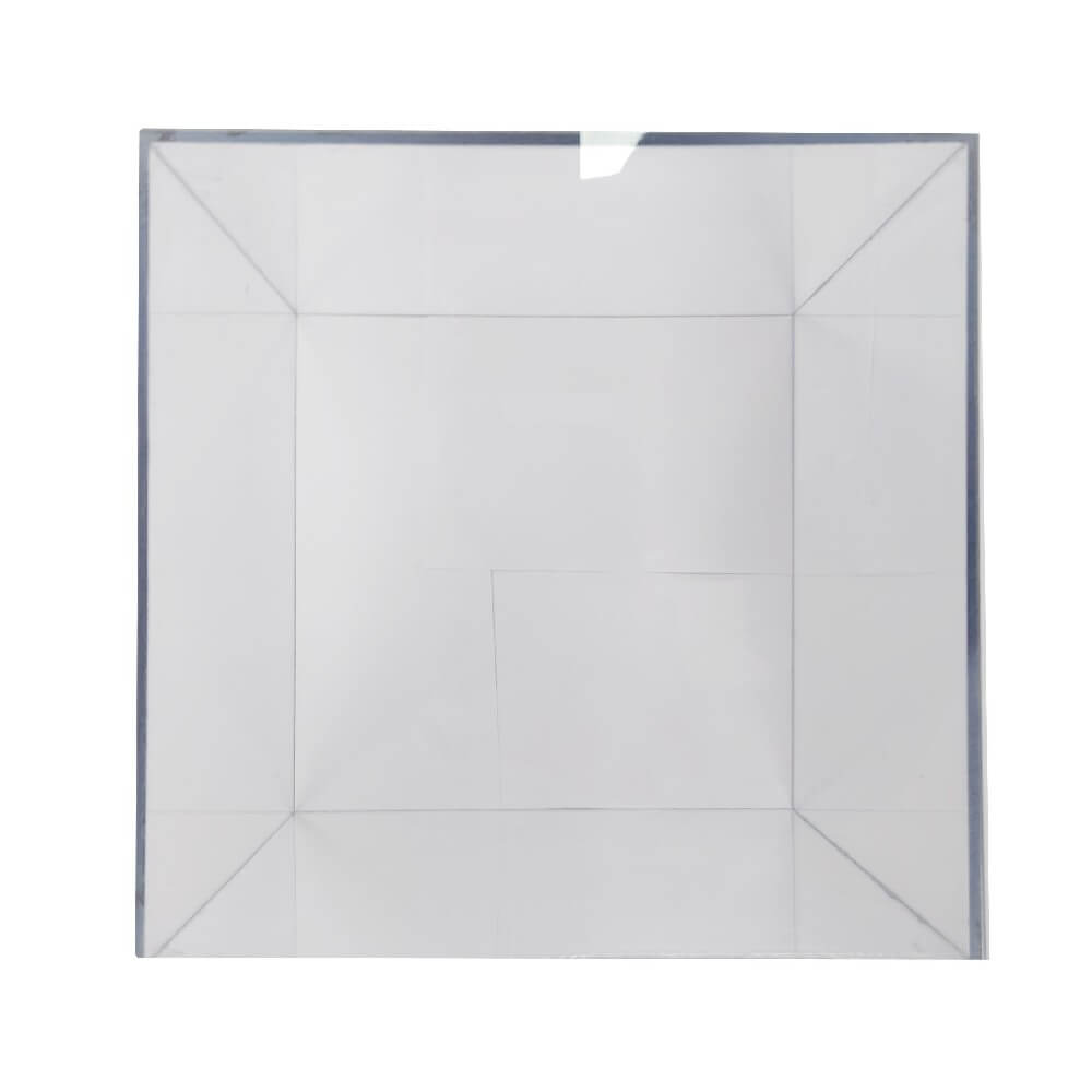 Clear Polycarbonate Cube Display Stand Square 5 Sided Box Tray Case Shop Holder