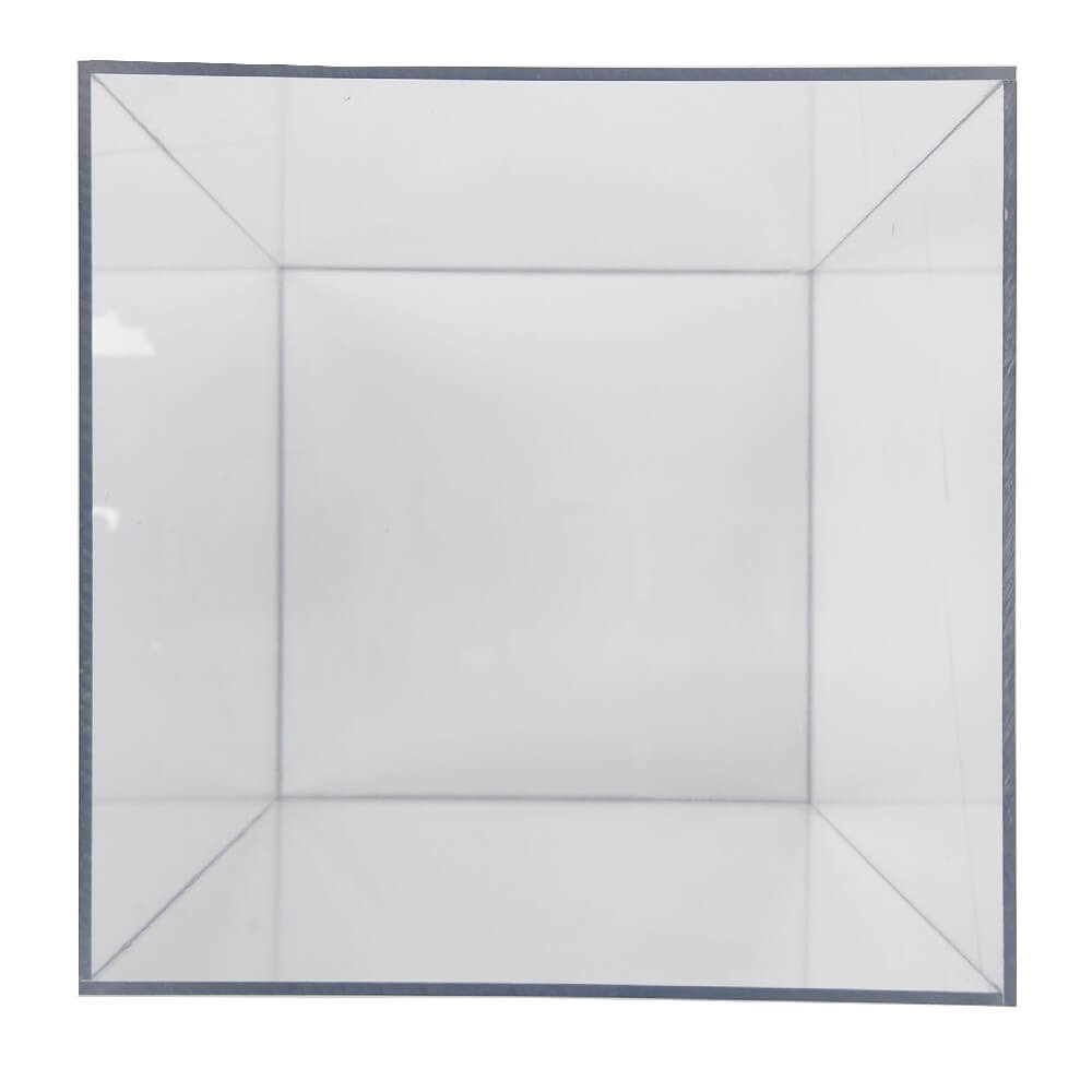 Clear Polycarbonate Cube Display Stand Square 5 Sided Box Tray Case Shop Holder