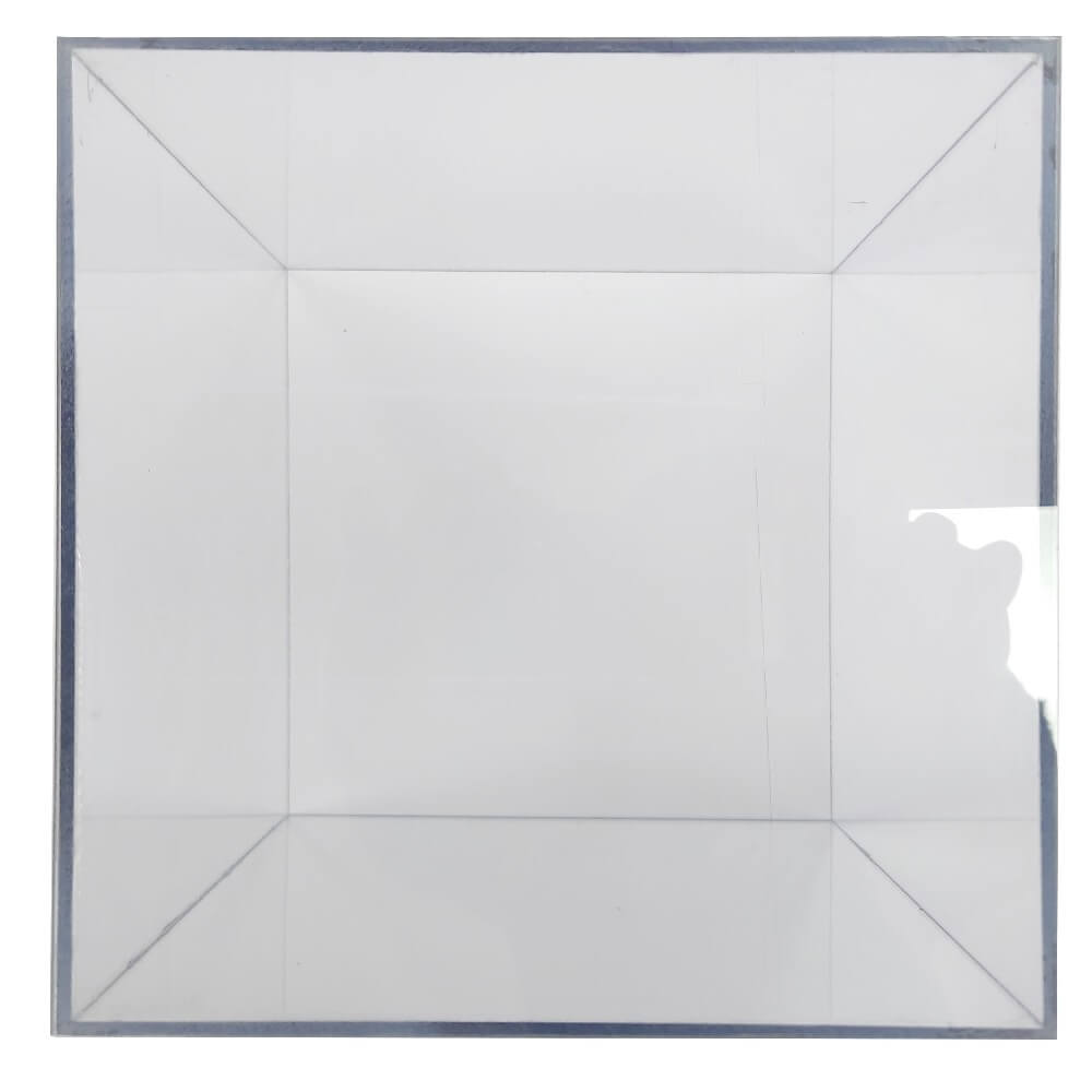 Clear Polycarbonate Cube Display Stand Square 5 Sided Box Tray Case Shop Holder