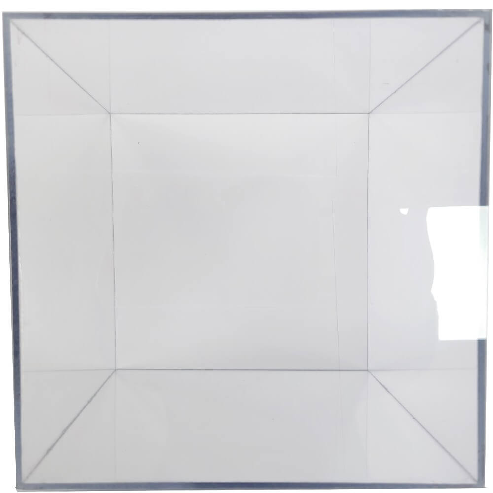 Clear Polycarbonate Cube Display Stand Square 5 Sided Box Tray Case Shop Holder