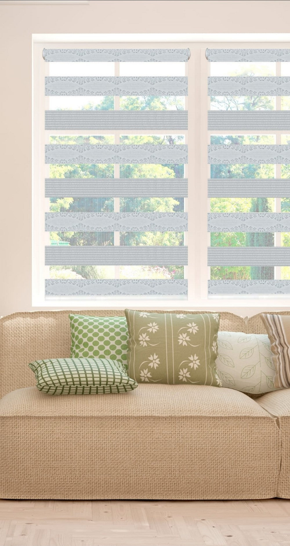 Decor Blinds Privacy 329 Silvery