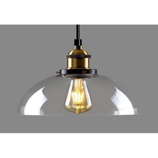 Belicia Industrial Retro Loft Glass Ceiling Lamp Shade Pendant LED Light