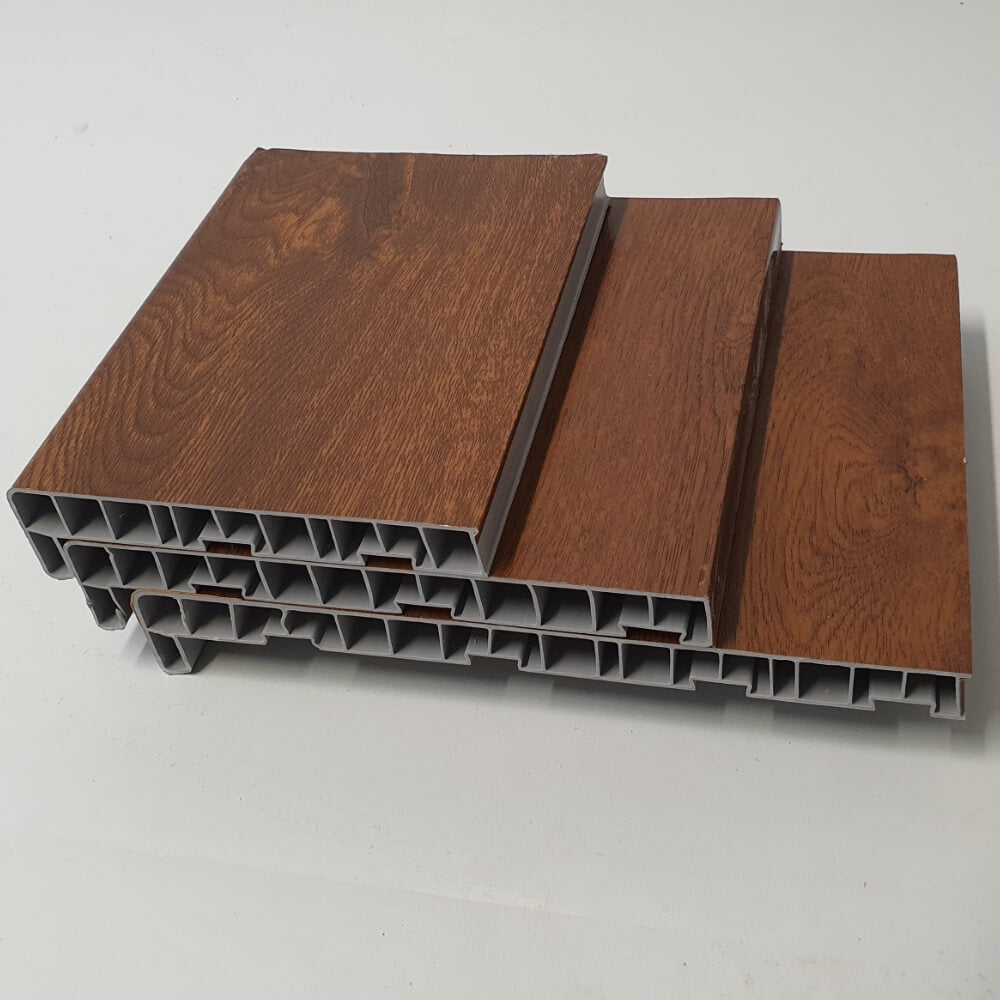 UPVC European External Sill for Window Door Golden Oak 150mm 200mm 250mm + Caps