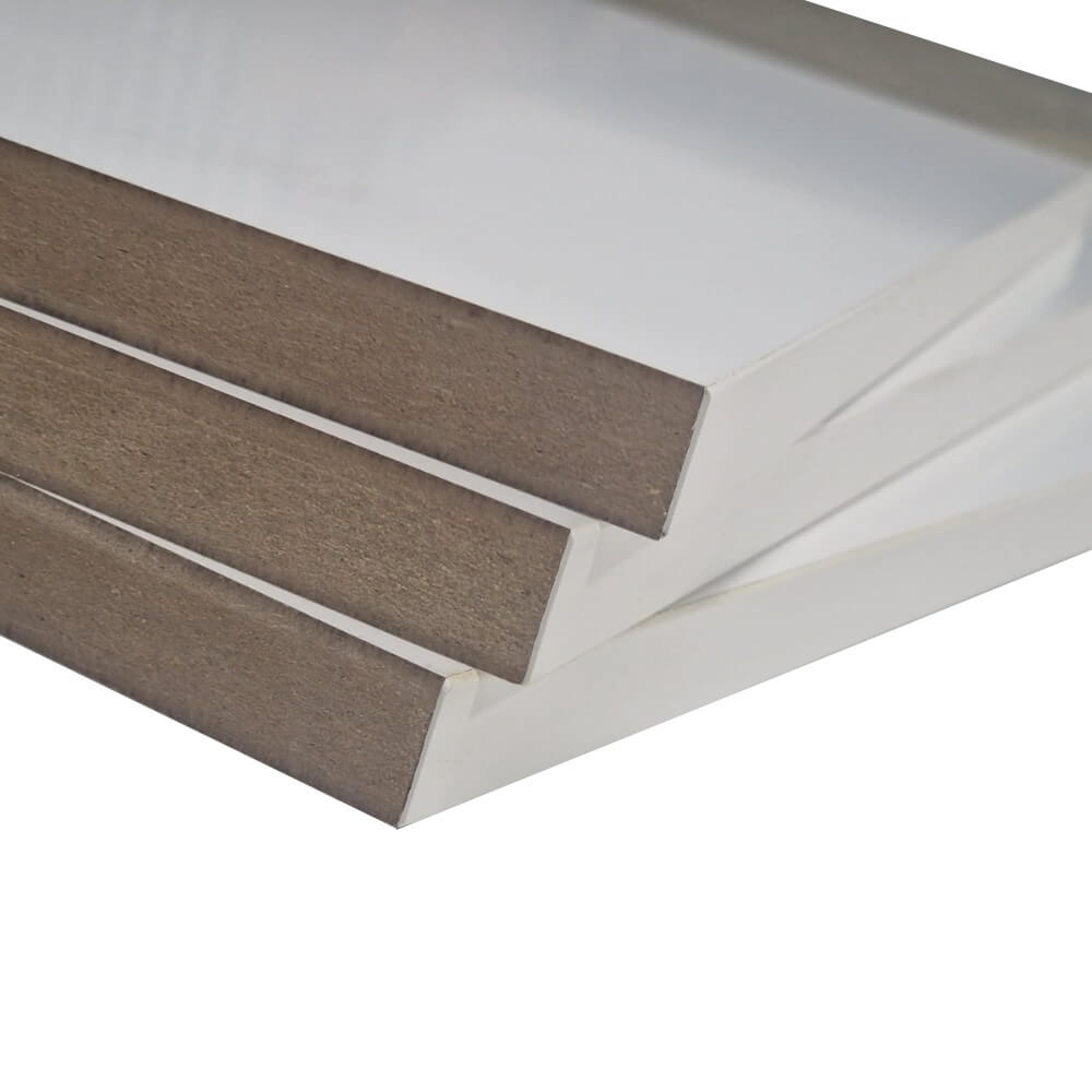 Kitchen Cabinet Shelving Matt Lam White Melamine MDF Board - 18mm Twin Slot