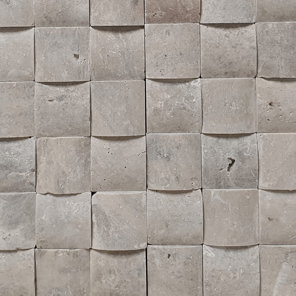 M2 Snake Skin Natural Travertine Split Face 300x300mm Matt Decorative Wall Tile