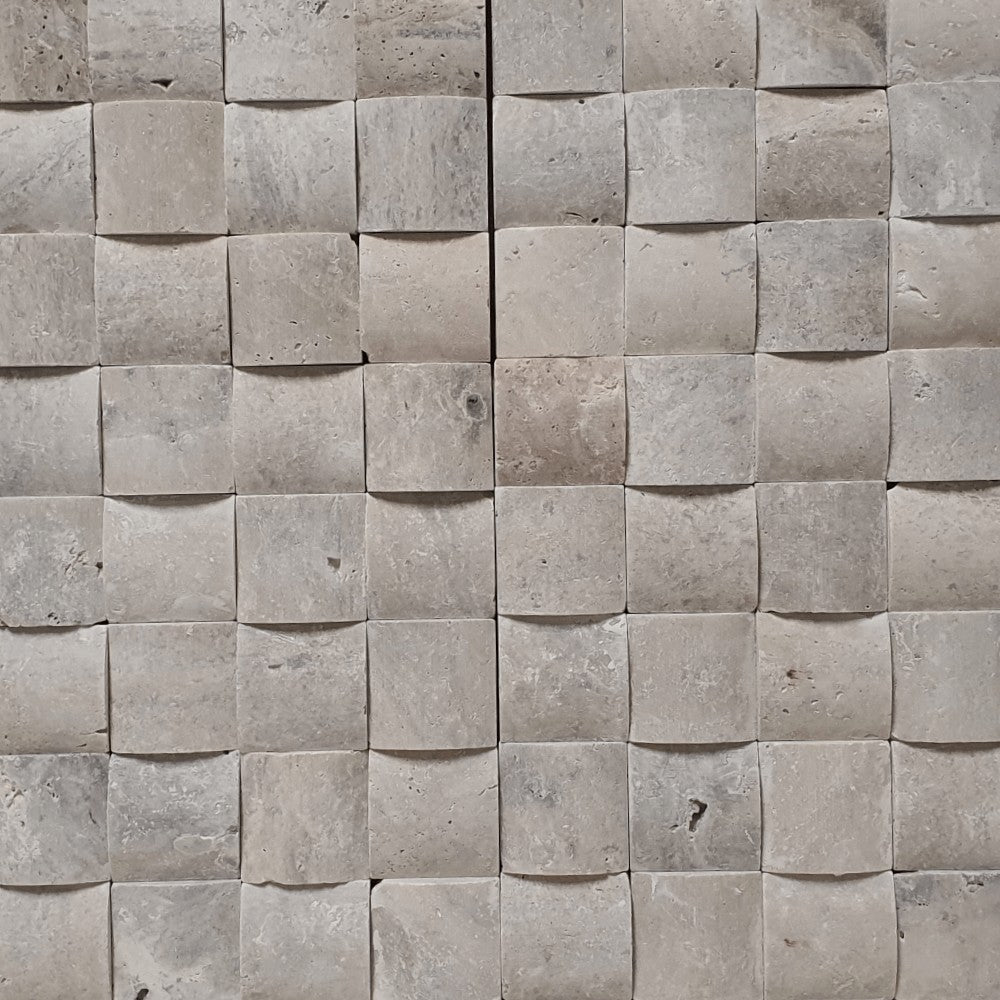 M2 Snake Skin Natural Travertine Split Face 300x300mm Matt Decorative Wall Tile