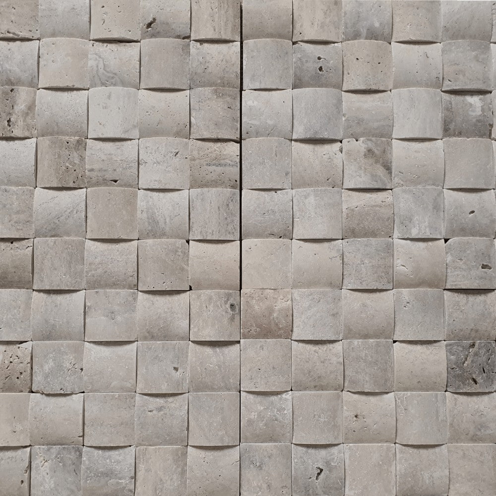 M2 Snake Skin Natural Travertine Split Face 300x300mm Matt Decorative Wall Tile