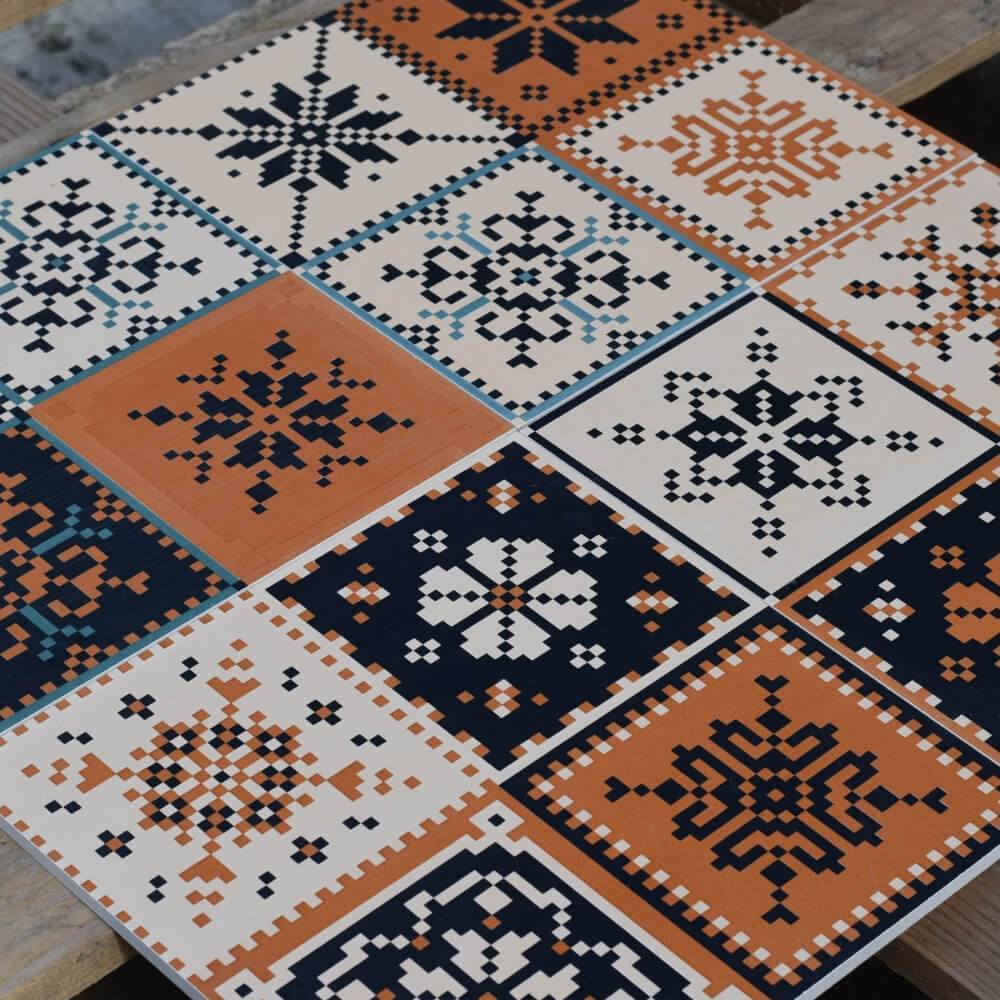 Mexican Aztec Rectified Matt Ceramic 300x300mm Wall and Floor Tile