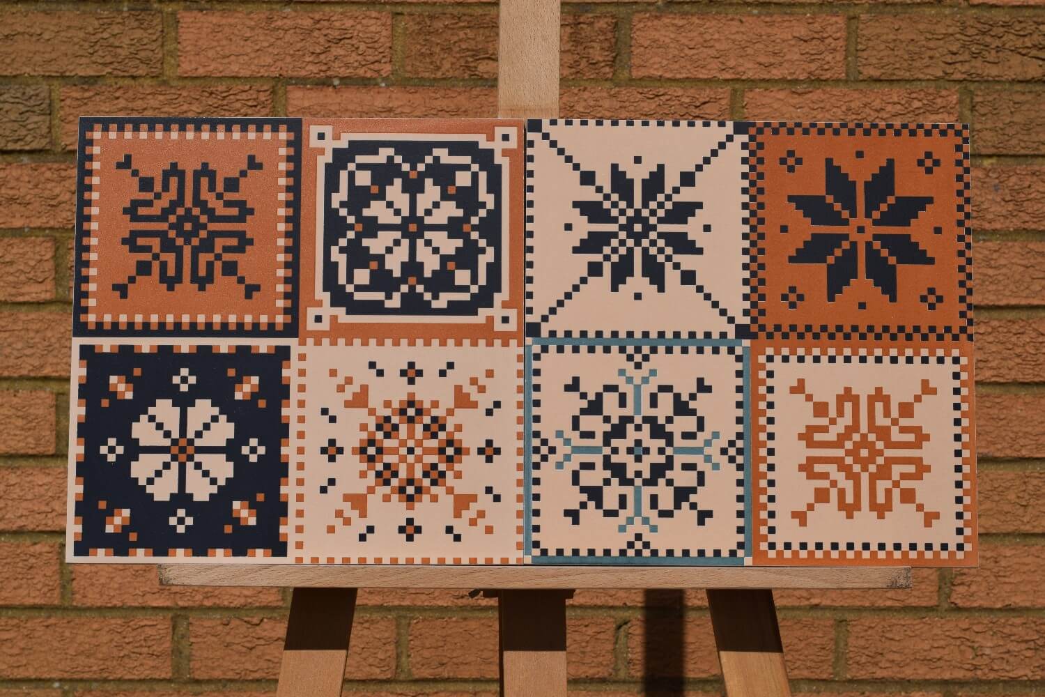 Mexican Aztec Rectified Matt Ceramic 300x300mm Wall and Floor Tile