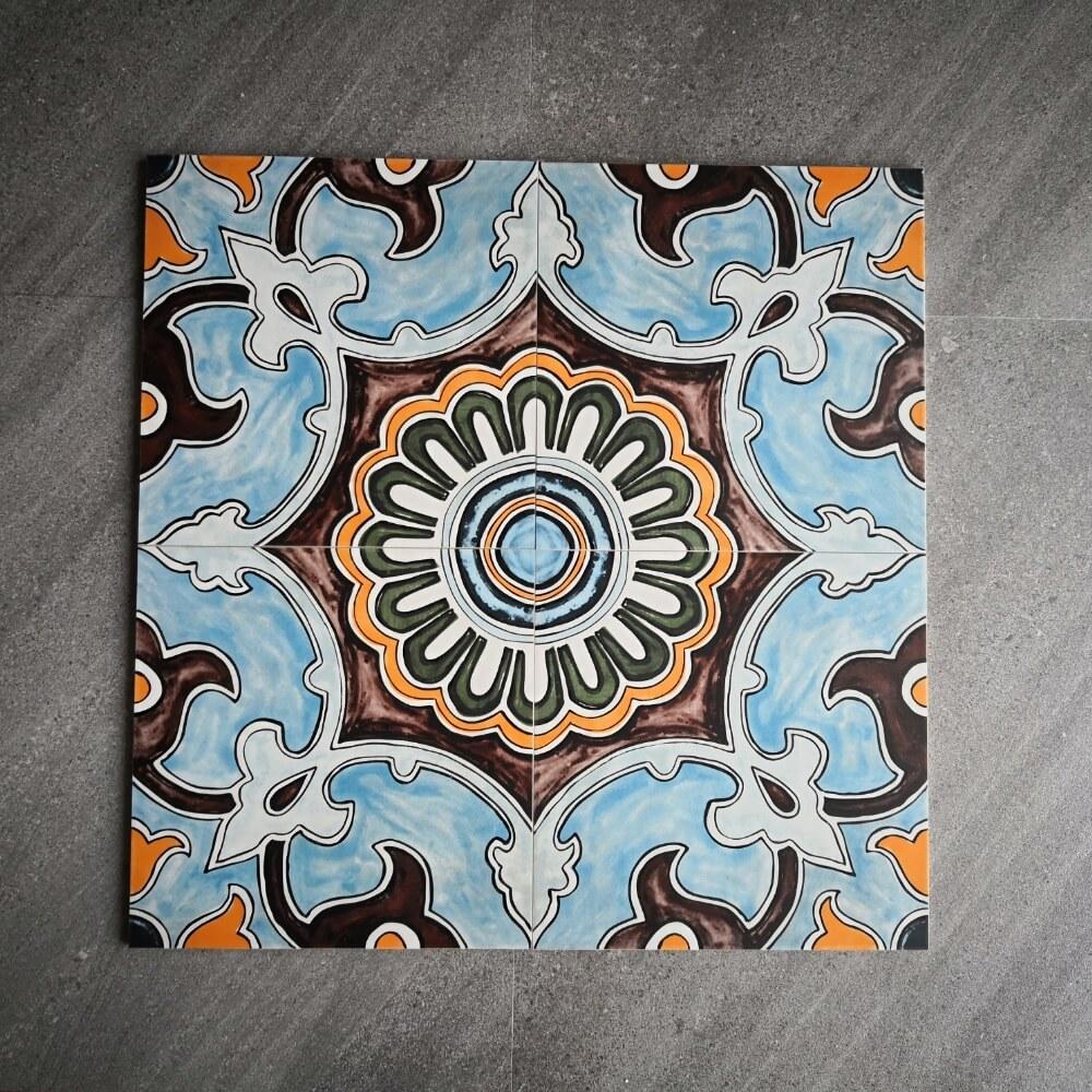 Mexican Blue Crocus Rectified Matt Ceramic 300x300mm Wall and Floor Tile