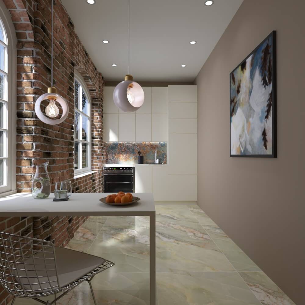 Nebula Sapphire Rectified Large Format Exotic Surface Stone Effect Porcelain 800x1600mm Floor & Wall Tiles