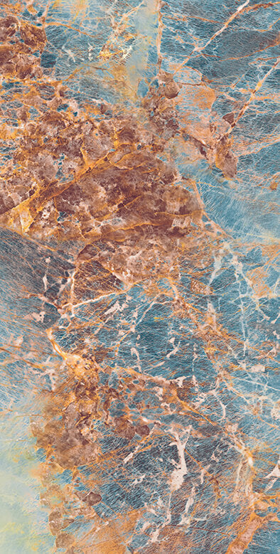 Nebula Sapphire Rectified Large Format Exotic Surface Stone Effect Porcelain 800x1600mm Floor & Wall Tiles