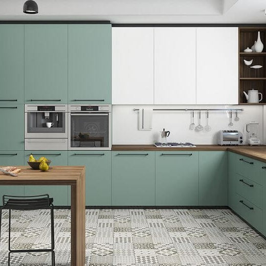 PVC MDF Panel Matt Soft Touch Relax Green 18mm Full Board - Cut to Size (mm)