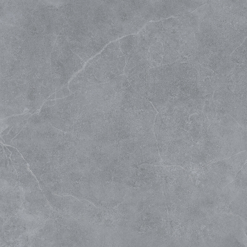 Plast Grey Rectified Gloss Glazed Porcelain 600x600mm Wall and Floor Tiles