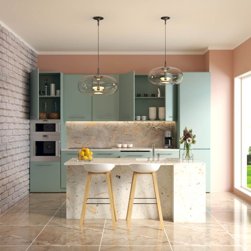 Richmond Natural Rectified Glossy Stone Effect Porcelain 800x800mm Wall and Floor Tiles