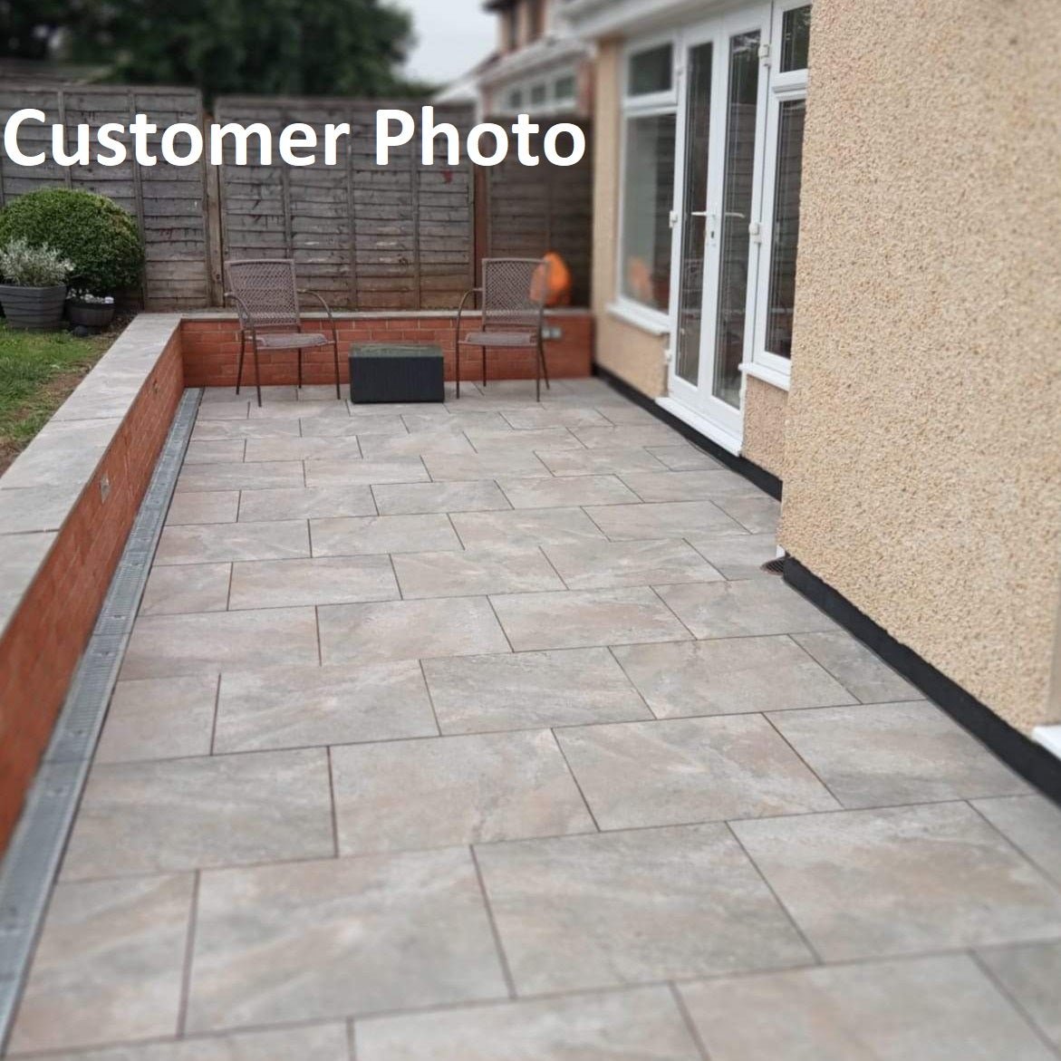 Rough Bruno Rectified Matt Porcelain 20mm 600x600mm Indoor and Outdoor Floor Tile