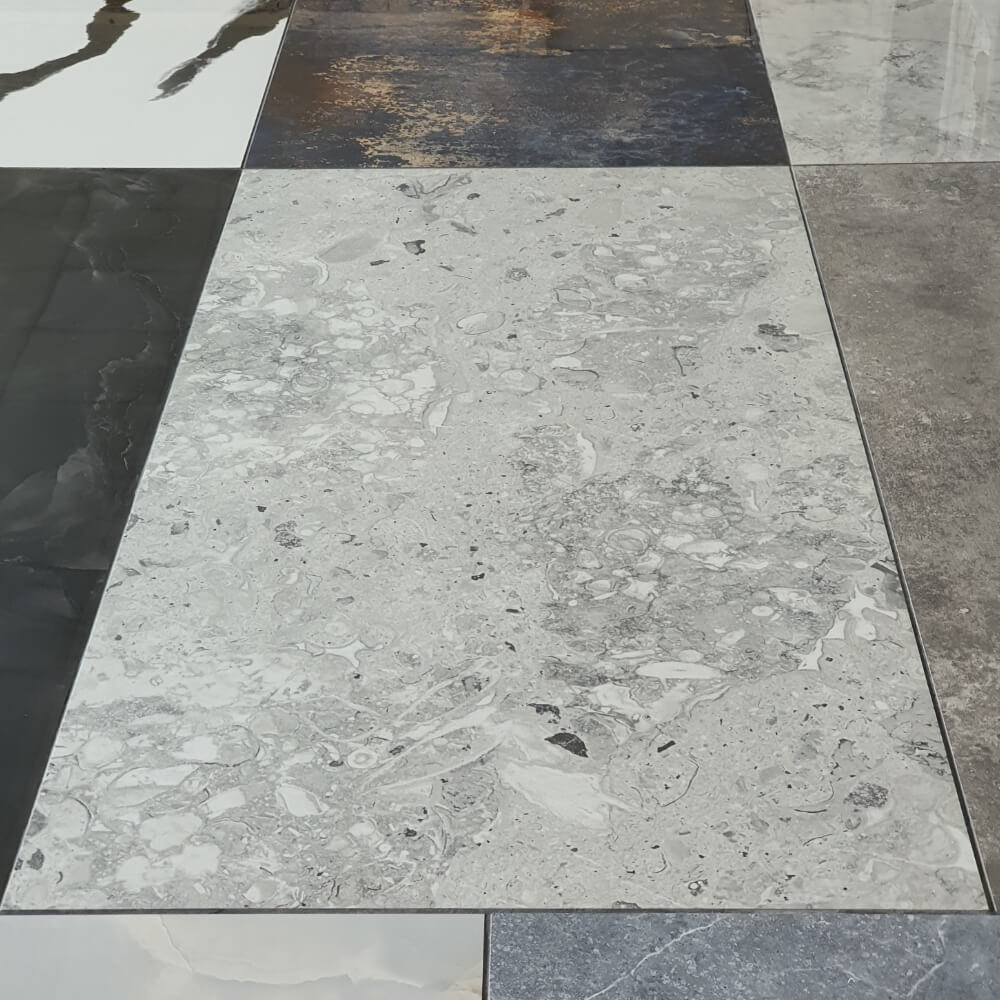 Salanca Ice Rectified Large Format Polished Stone Effect Porcelain 800x1600mm Floor & Wall Tiles