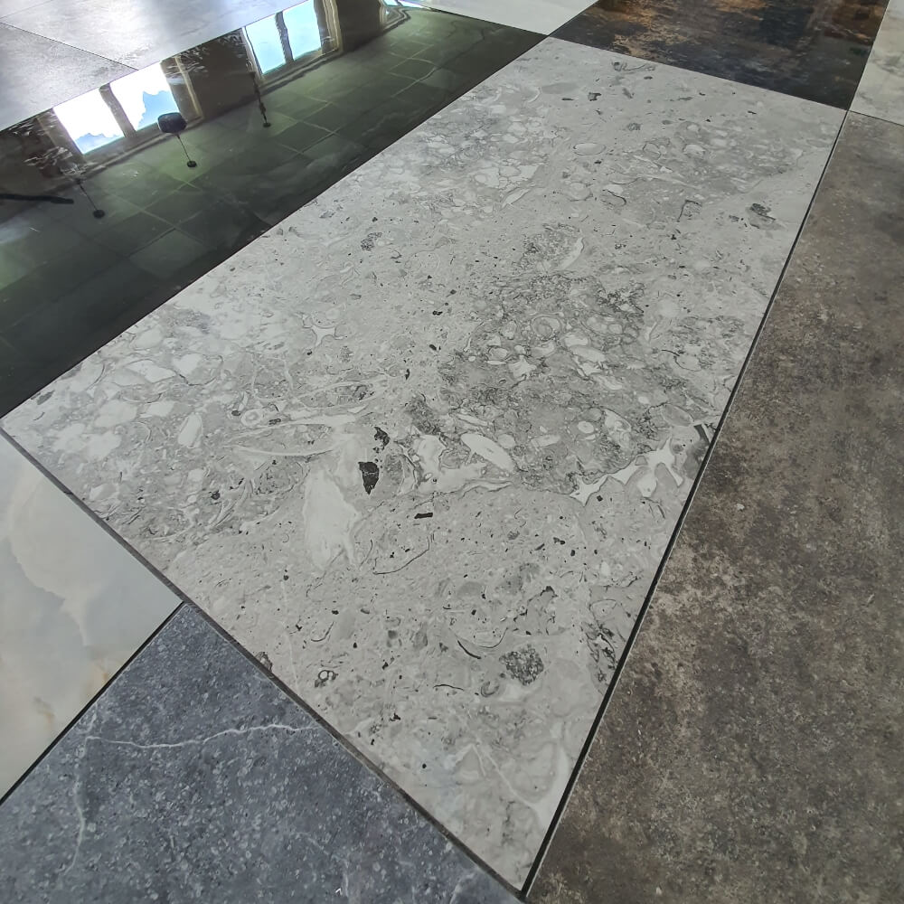 Salanca Ice Rectified Large Format Polished Stone Effect Porcelain 800x1600mm Floor & Wall Tiles