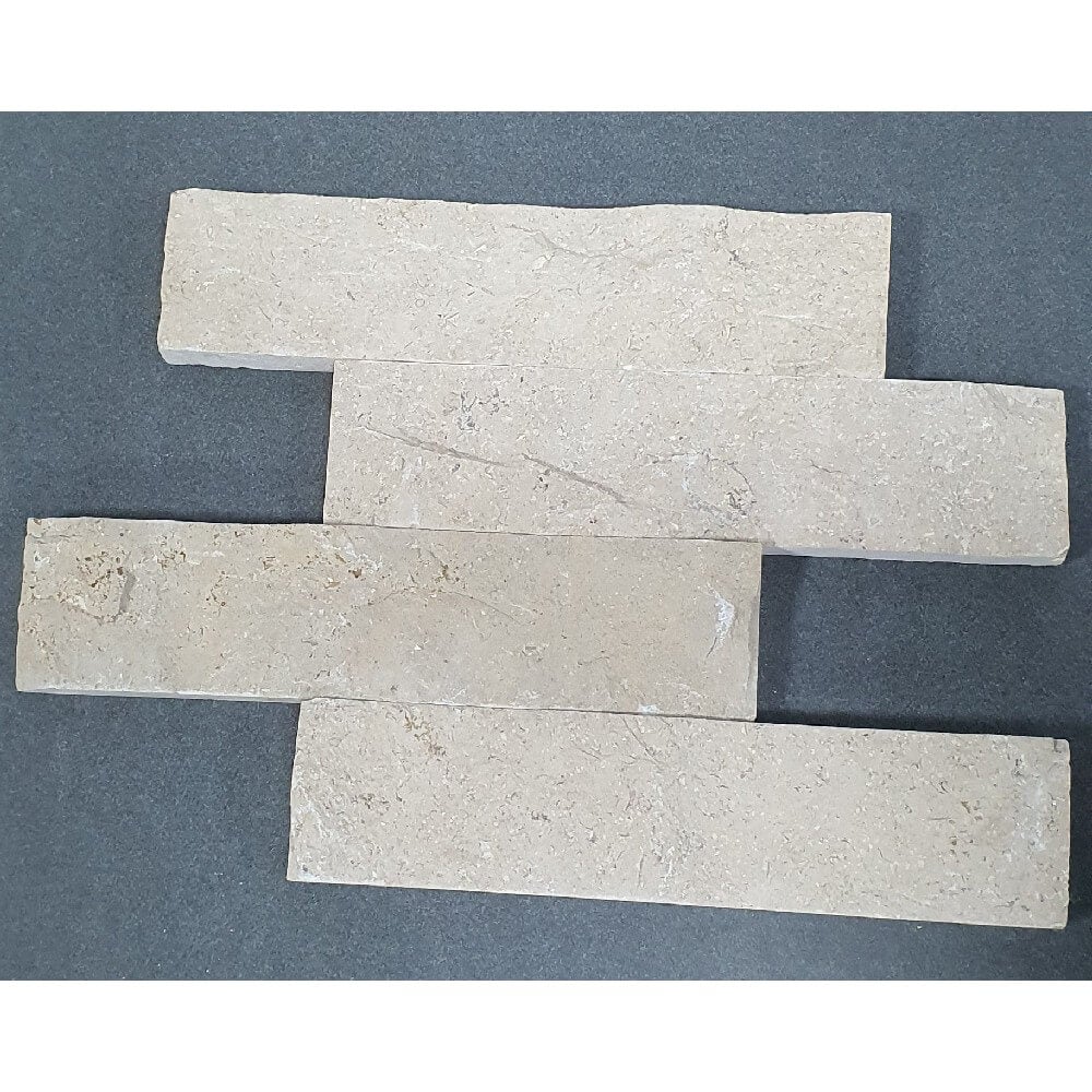 Sinia Pearl Natural Stone Marble Split Face 300x70mm Decorative Wall Tile