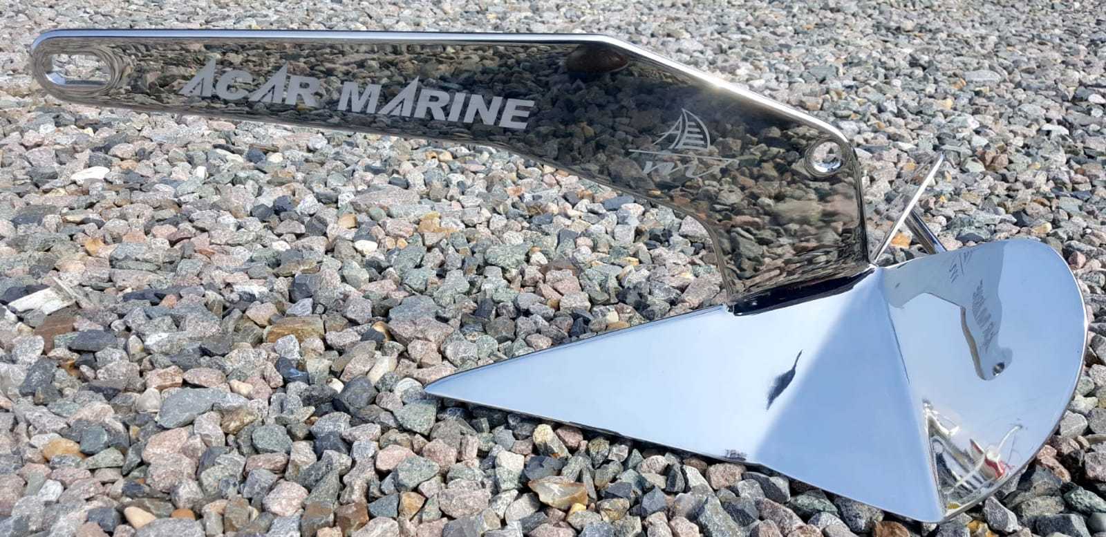 Stainless Steel D-Type Plough Anchor AISI 316 (10kg 650mm) Price is £450.00 - Decoridea.co.uk