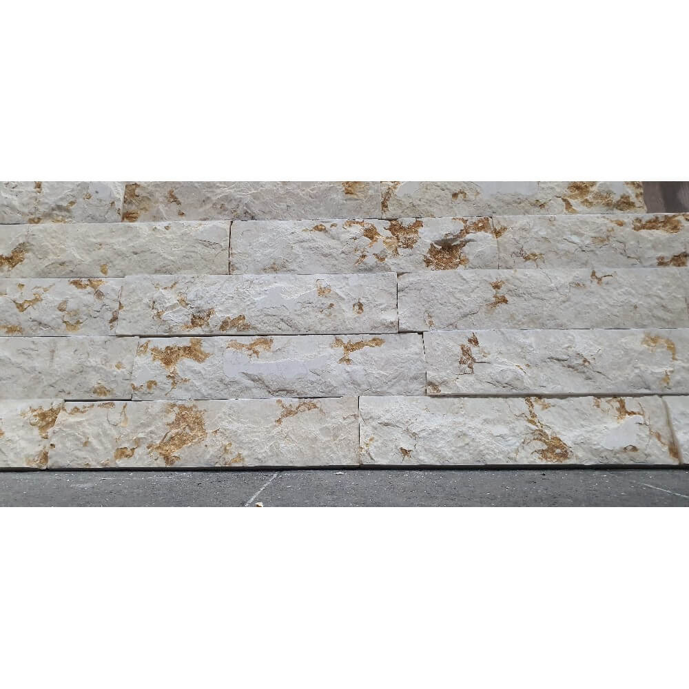 Sunny Light Natural Stone Marble Split Face 300x70mm Decorative Wall Tile
