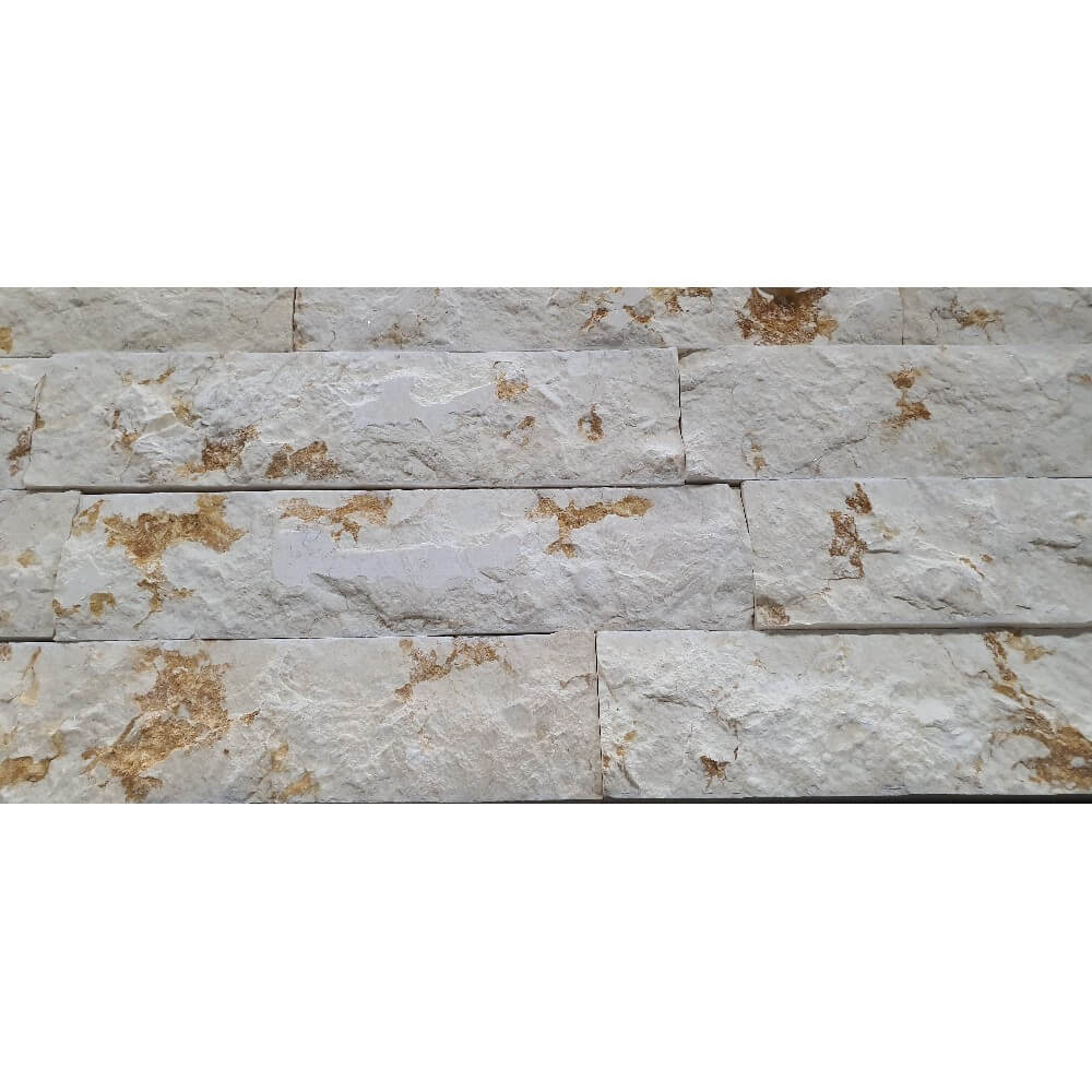 Sunny Light Natural Stone Marble Split Face 300x70mm Decorative Wall Tile