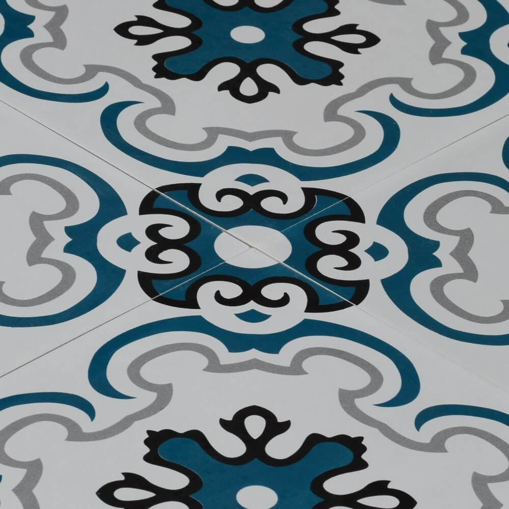 Victorian Blue Bell Rectified Matt Ceramic 300x300mm Wall and Floor Tile
