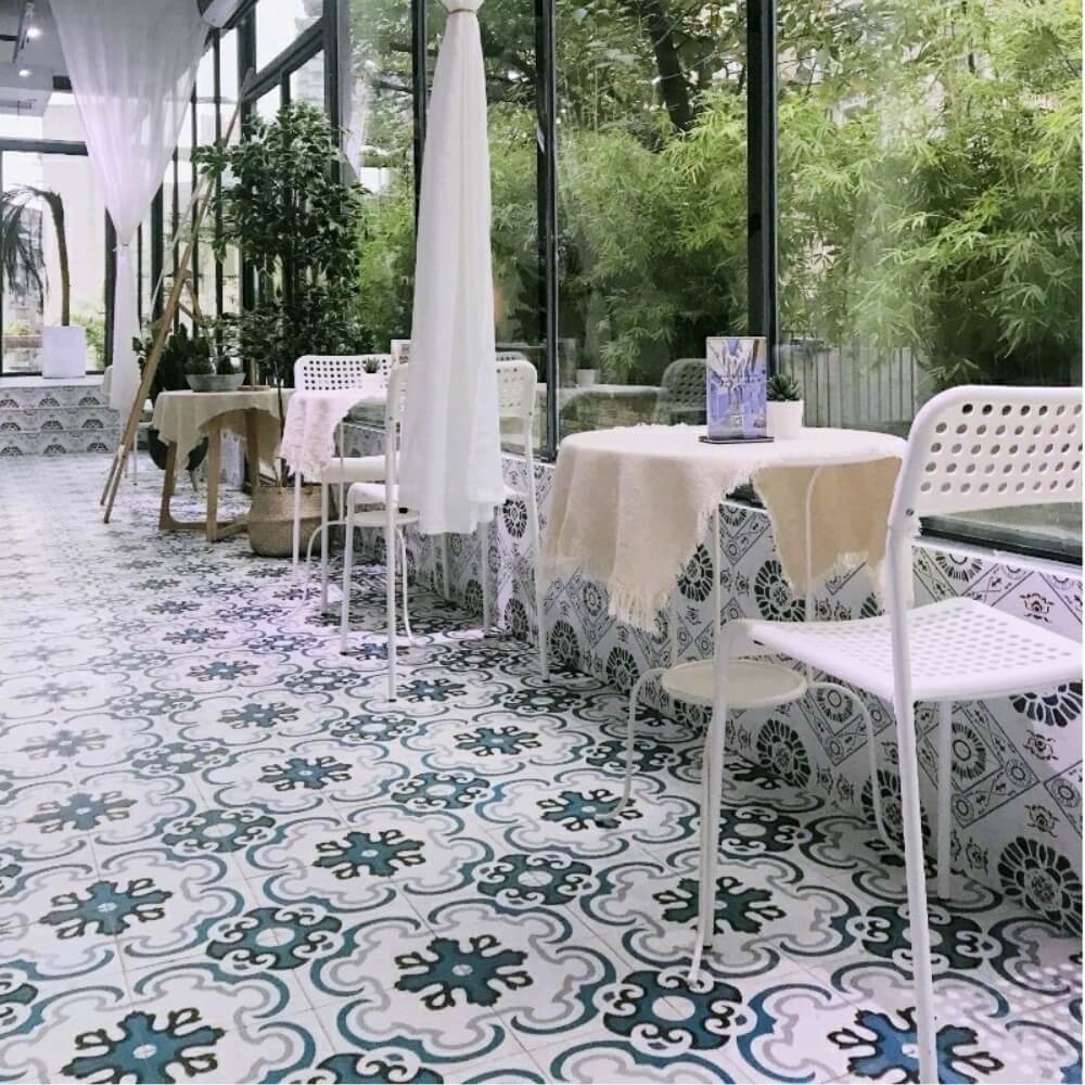 Victorian Blue Bell Rectified Matt Ceramic 300x300mm Wall and Floor Tile