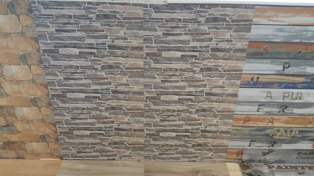 Violet Split Face Slate Effect 300x600mm Rectified Matt Ceramic Decorative Wall Tile