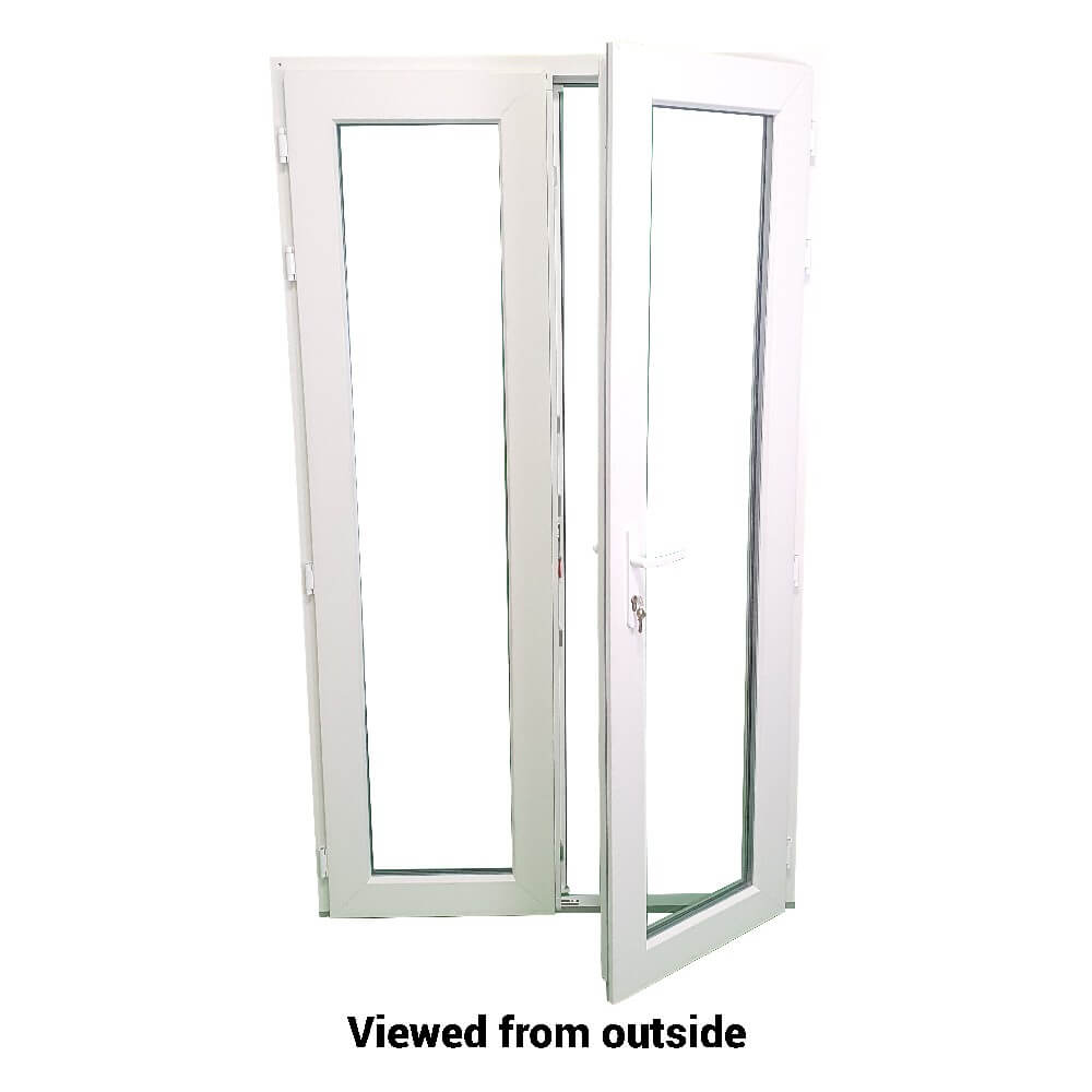 uPVC White French Patio Door