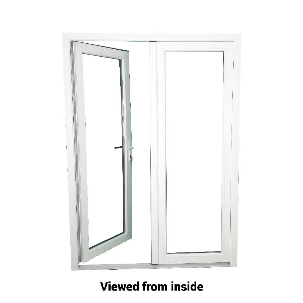 uPVC White French Patio Door
