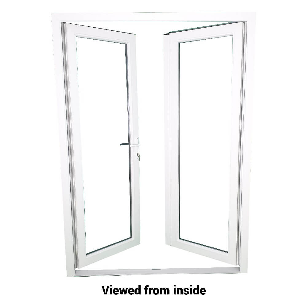 uPVC White French Patio Door