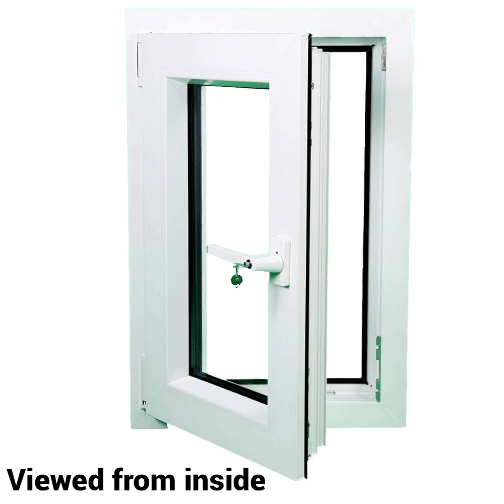 uPVC Tilt and Turn Double Glazed Window Frame and Glass 70mm UK 2 Gasket Seal - Multi Size