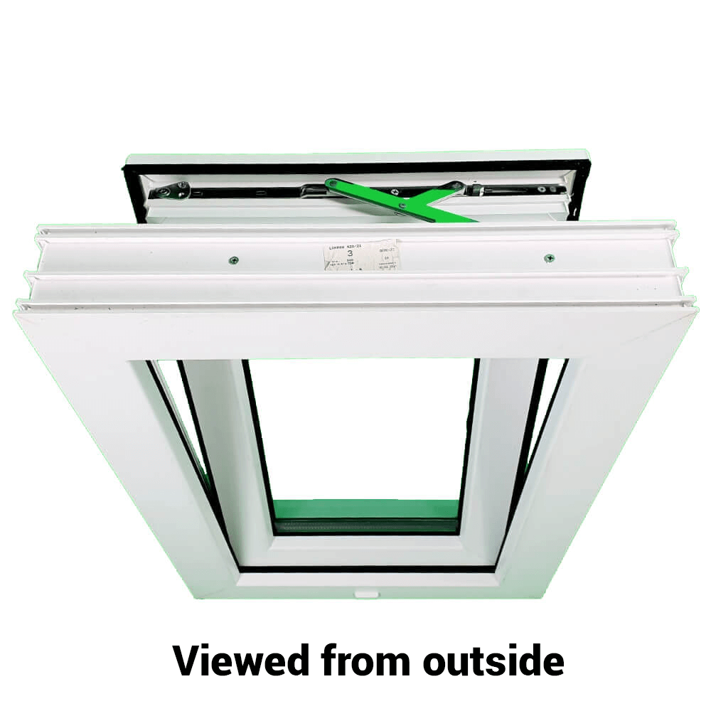 uPVC Tilt and Turn Double Glazed Window Frame and Glass 70mm UK 2 Gasket Seal - Multi Size