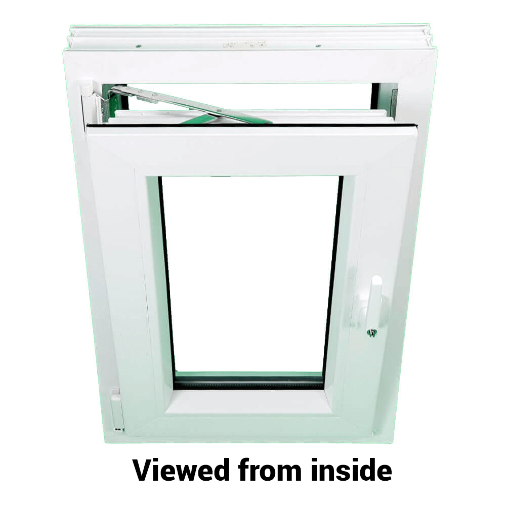 uPVC Tilt and Turn Double Glazed Window Frame and Glass 70mm UK 2 Gasket Seal - Multi Size